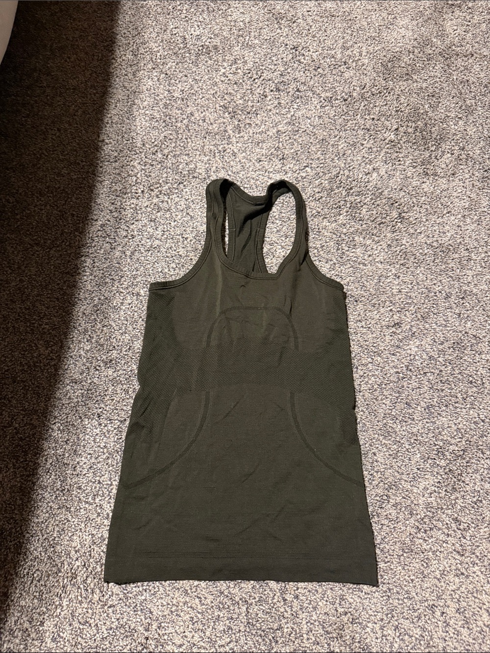lululemon athletica Dark Green Racerback Tank